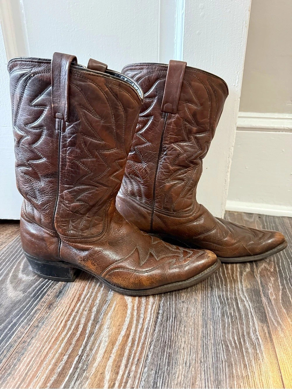 Durango USA men’s vintage western cowboy boots 13 brown